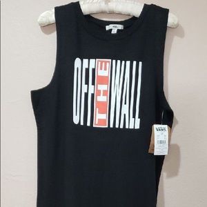 Brand new vans black “off the wall dress” size L
